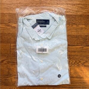 Abercrombie & Fitch Blue XL Button Down Long Sleeved Shirt Super Slim Stretch